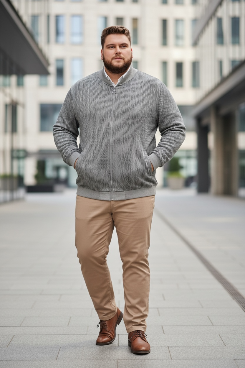 Roberto szürke kardigán